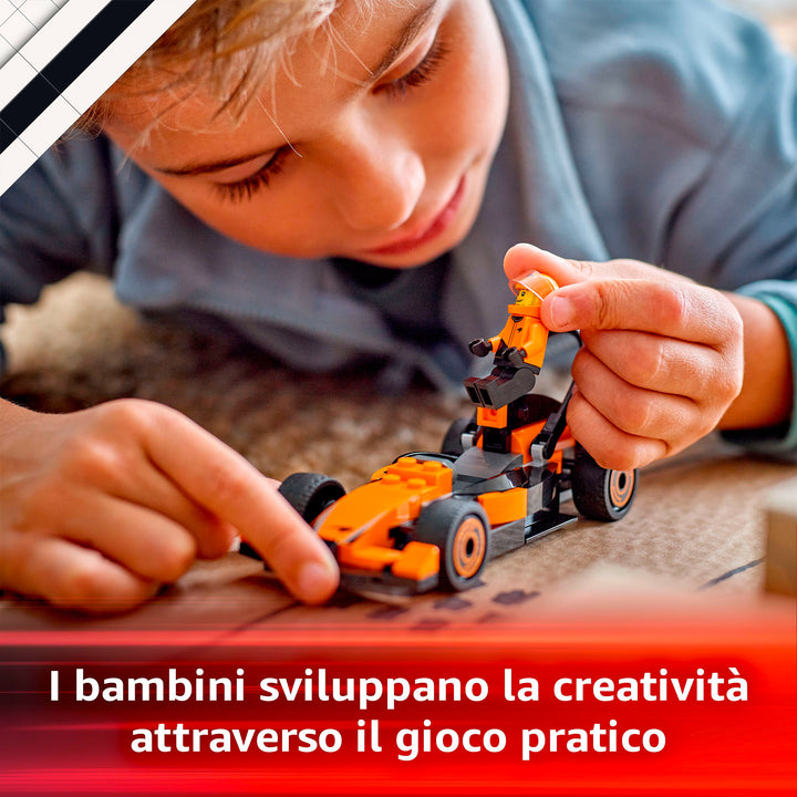 LEGO 60442 PILOTA E MONOPOSTO MCLAREN F1