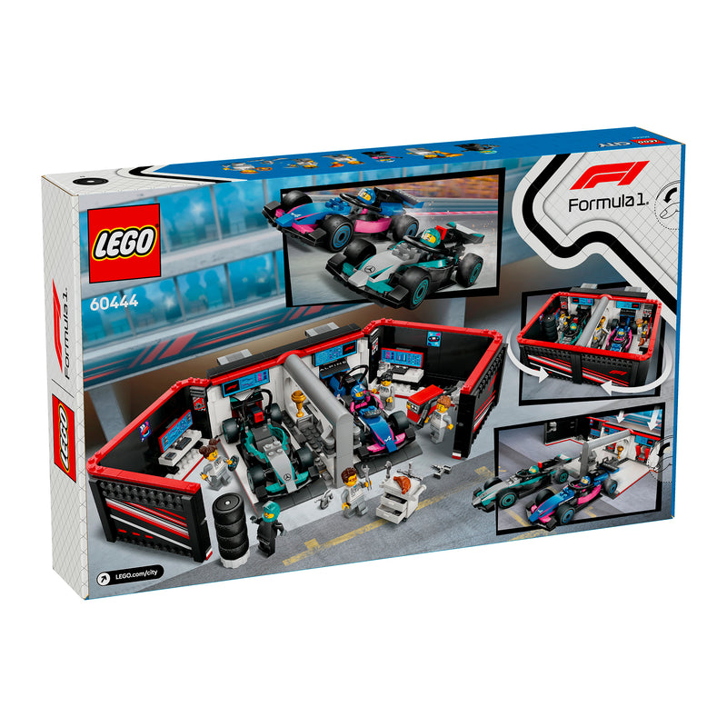 LEGO 60444 CITY GARAGE CON MONOPOSTO MERCEDES-AMG E ALPINE F1