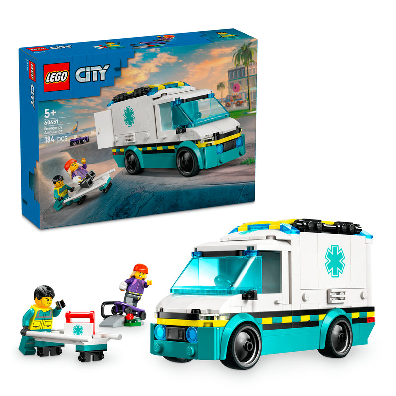 LEGO 60451 CITY AMBULANZA DI EMERGENZA