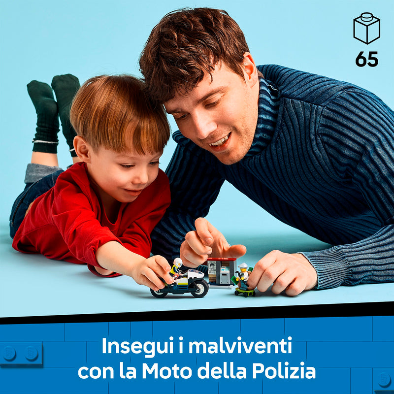LEGO 60455 INSEGUIMENTO DELLA MOTO DELLA POLIZIA