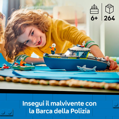 LEGO 60456 INSEGUIMENTO DEL MOTOSCAFO DELLA POLIZIA