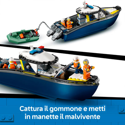 LEGO 60456 INSEGUIMENTO DEL MOTOSCAFO DELLA POLIZIA