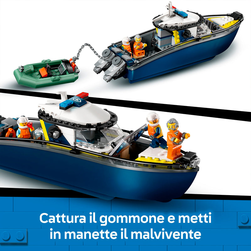 LEGO 60456 INSEGUIMENTO DEL MOTOSCAFO DELLA POLIZIA