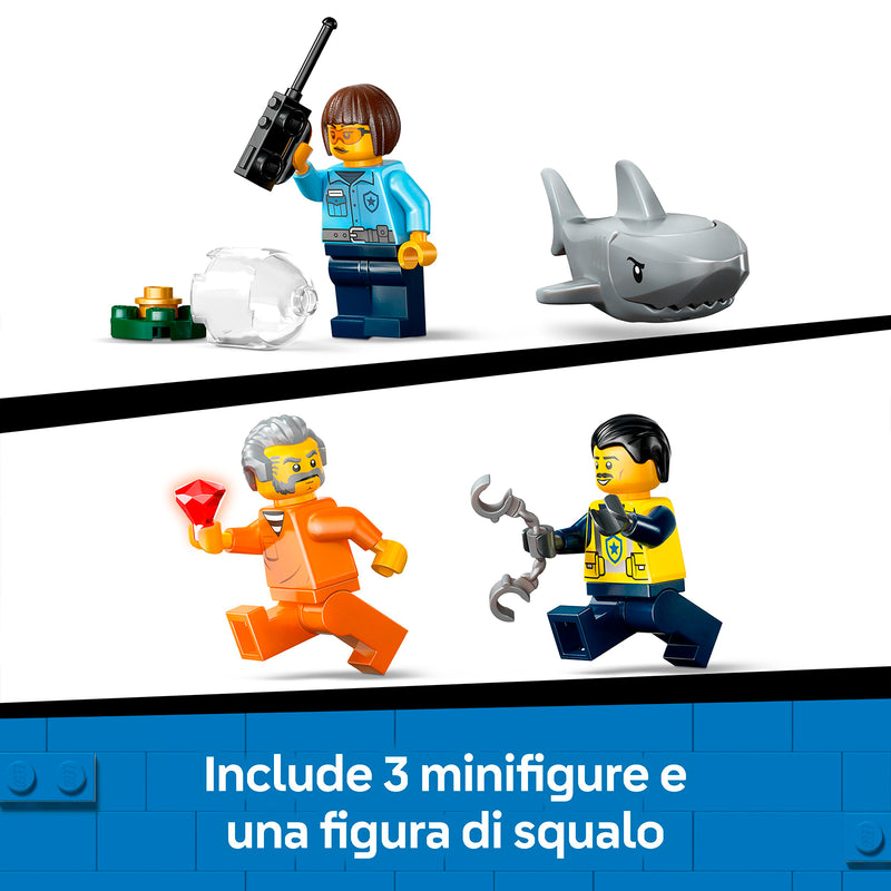 LEGO 60456 INSEGUIMENTO DEL MOTOSCAFO DELLA POLIZIA