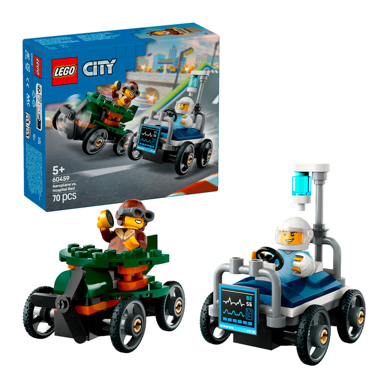 LEGO 60459 CITY PACK VEICOLI DA CORSA: AEREO CONTRO LETTO D&