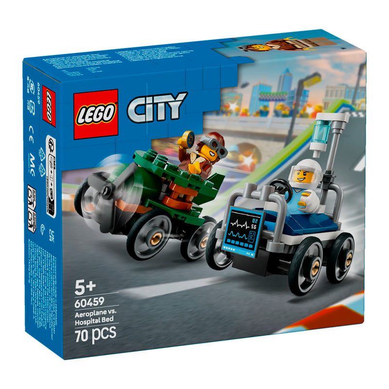 LEGO 60459 CITY PACK VEICOLI DA CORSA: AEREO CONTRO LETTO D&