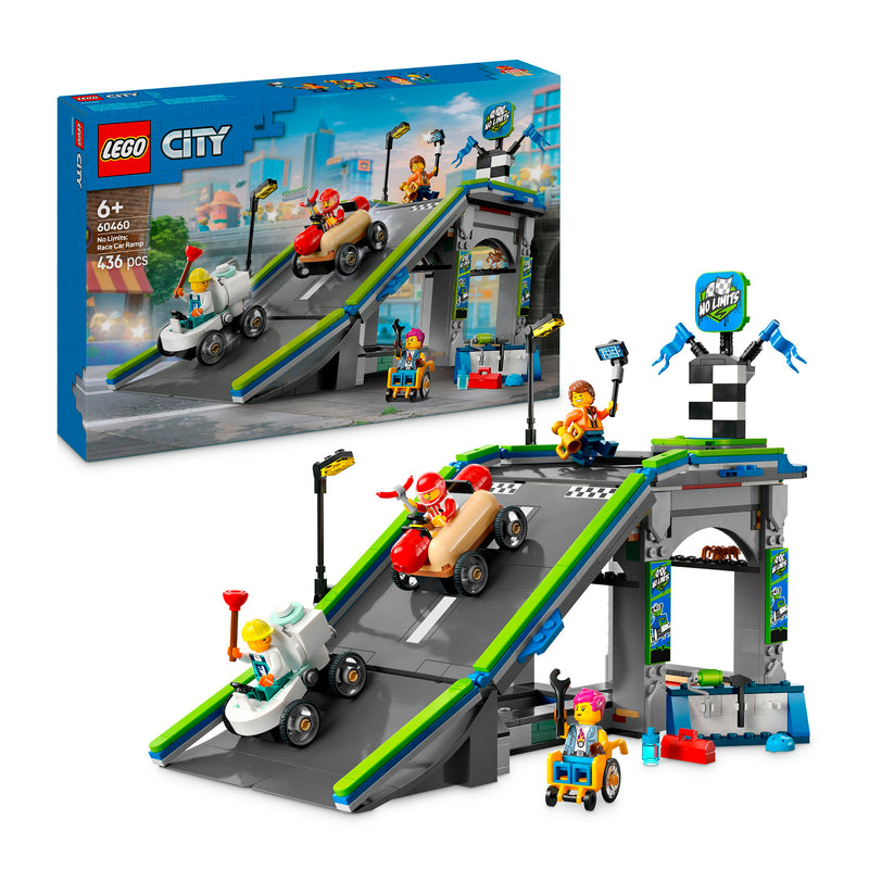 LEGO 60460 CITY NESSUN LIMITE: GARA SULLA PISTA A RAMPE