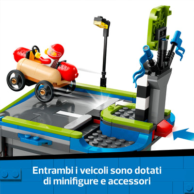 LEGO 60460 CITY NESSUN LIMITE: GARA SULLA PISTA A RAMPE