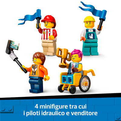 LEGO 60460 CITY NESSUN LIMITE: GARA SULLA PISTA A RAMPE