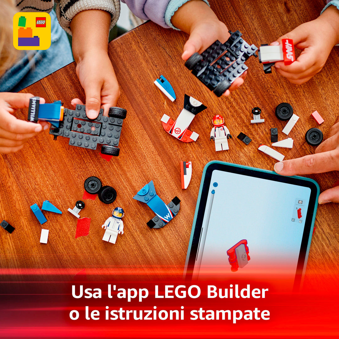 LEGO 60464 MONOPOSTO WILLIAMS RACING E HAAS F1