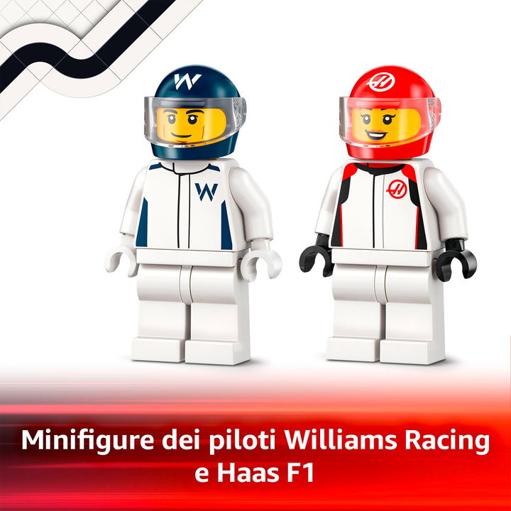 LEGO 60464 MONOPOSTO WILLIAMS RACING E HAAS F1