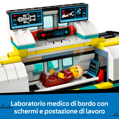 LEGO 60465 AEREO AMBULANZA DI EMERGENZA