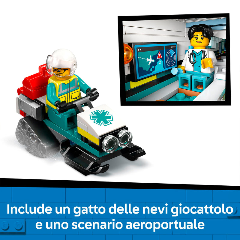LEGO 60465 AEREO AMBULANZA DI EMERGENZA
