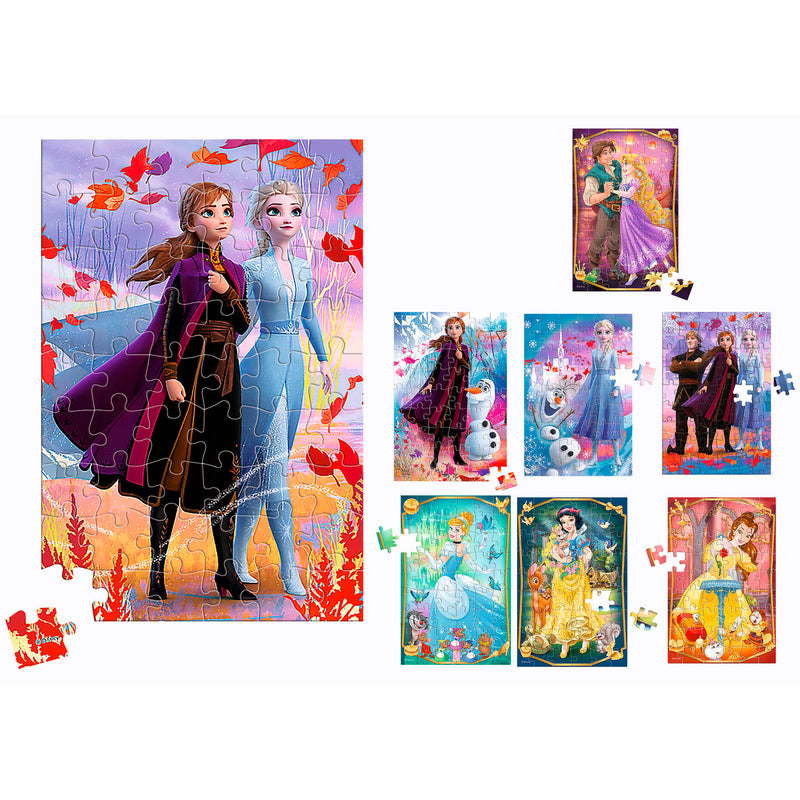 MINI PUZZLE PRINCIPESS/FROZEN - 54PZ