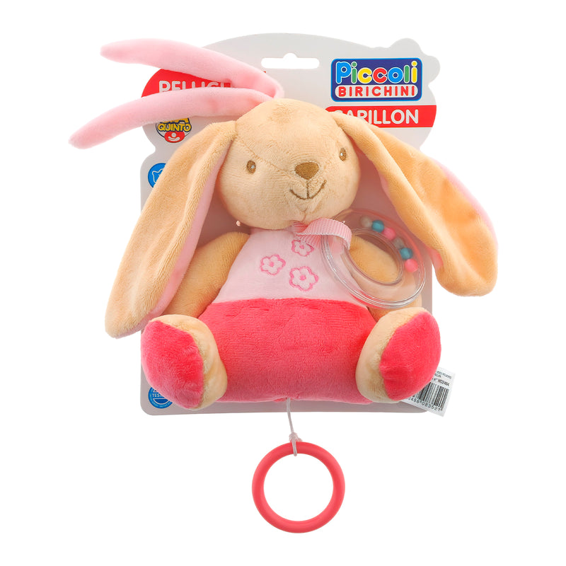 PELUCHE CARILLON ORSETTO/CONIGLIETTO 17CM
