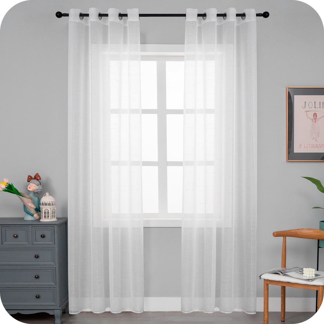 TENDA GRACIOSA FILTRANTE MOTIVO FILAMENTI 1 PANNELLO 140X280CM ARGENTO