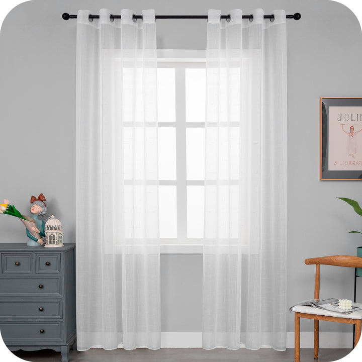 TENDA GRACIOSA FILTRANTE MOTIVO FILAMENTI 1 PANNELLO 140X280CM ARGENTO