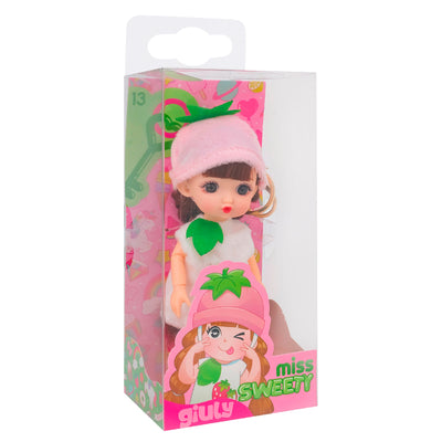 FASHION DOLL 18CM CON PORTACHIAVI FRUTTA