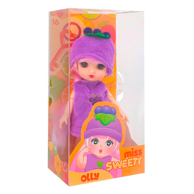 FASHION DOLL 18CM CON PORTACHIAVI FRUTTA