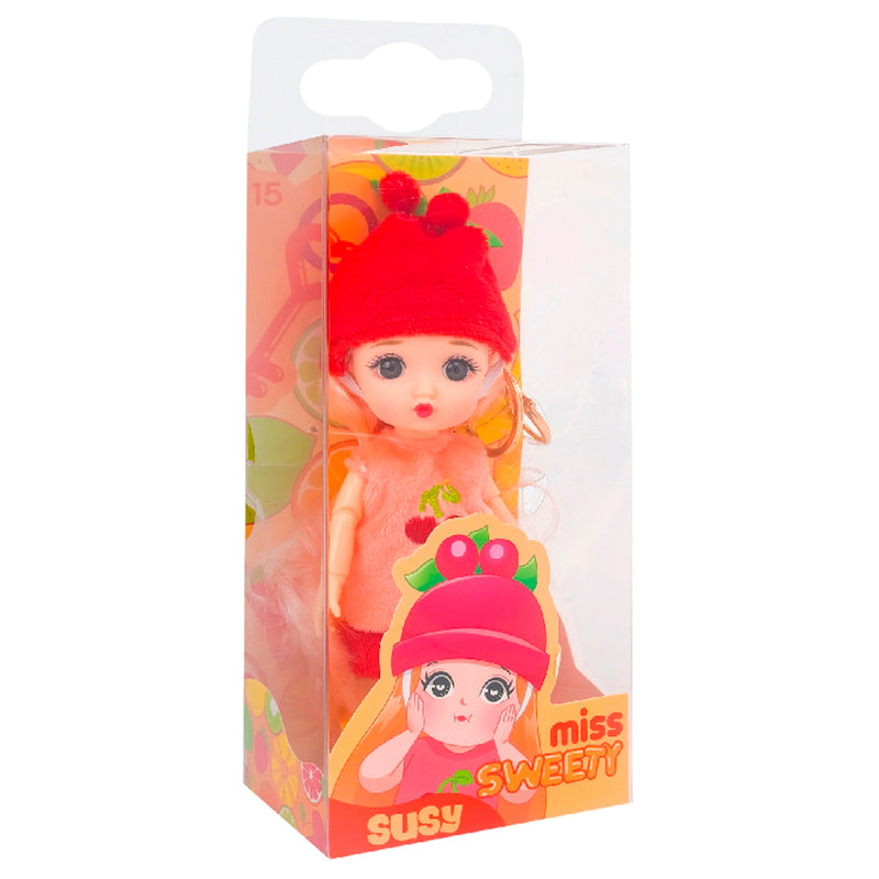 FASHION DOLL 18CM CON PORTACHIAVI FRUTTA