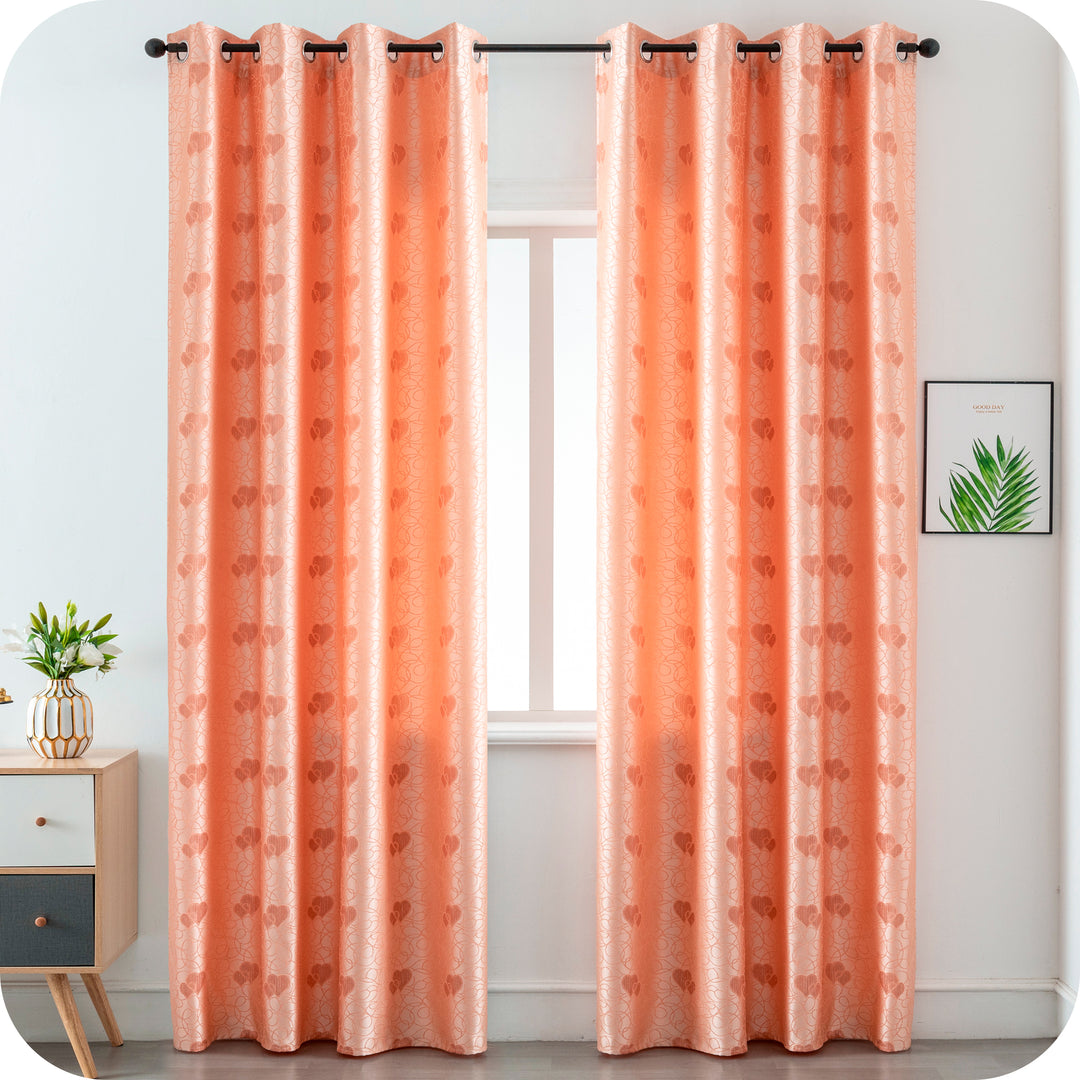 TENDA SEMI OSCURANTE FANTASIA CUORI 1 PANNELLO 140X275CM ALBICOCCA