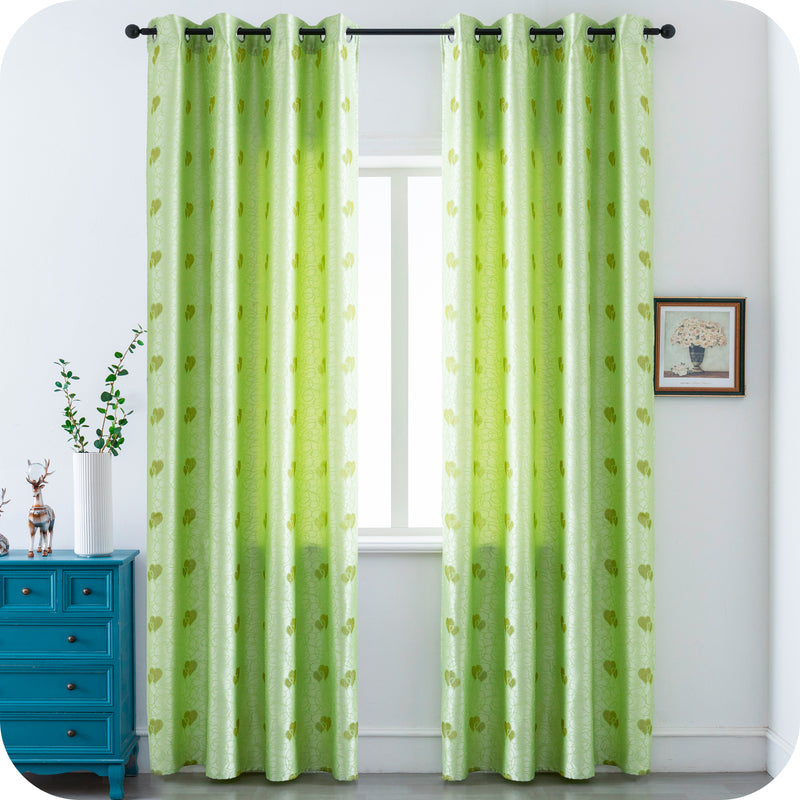 TENDA SEMI OSCURANTE FANTASIA CUORI 140X275CM VERDE