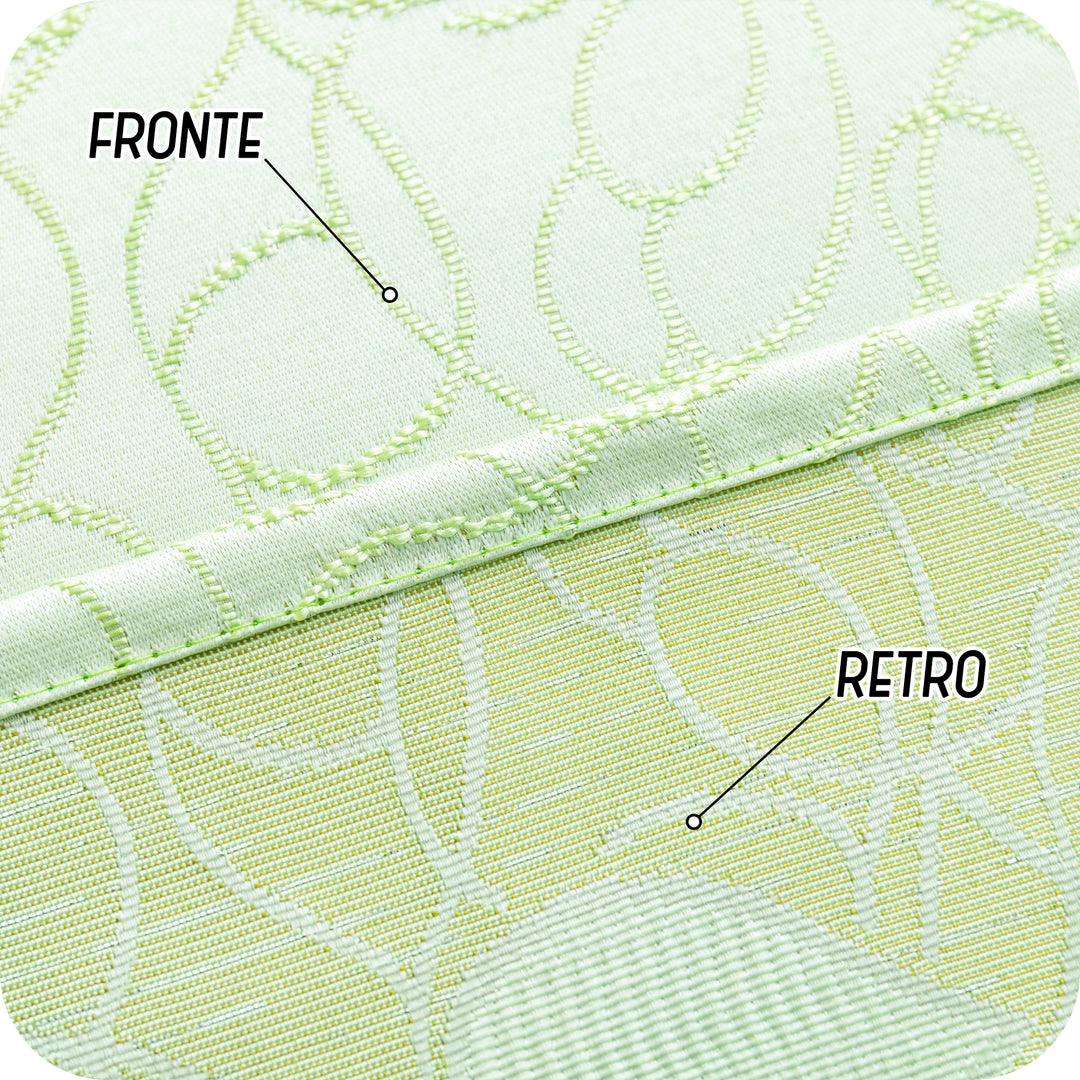 TENDA SEMI OSCURANTE FANTASIA CUORI 1 PANNELLO 140X275CM VERDE