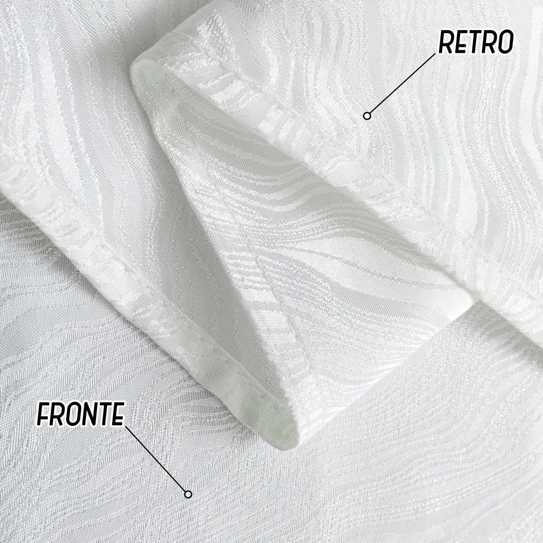 TENDA ZANTE SEMI OSCURANTE FANTASIA ONDE 1 PANNELLO 140X285CM BIANCO
