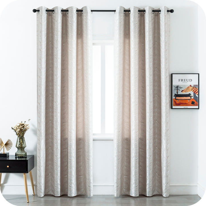 TENDA ZANTE SEMI OSCURANTE FANTASIA ONDE 1 PANNELLO 140X285CM GREIGE