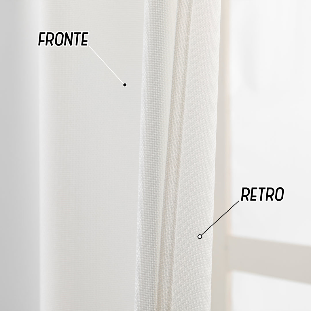 TENDA KOMODO SEMI COPRENTE 1 PANNELLO 1 PANNELLO 140X290CM BIANCO