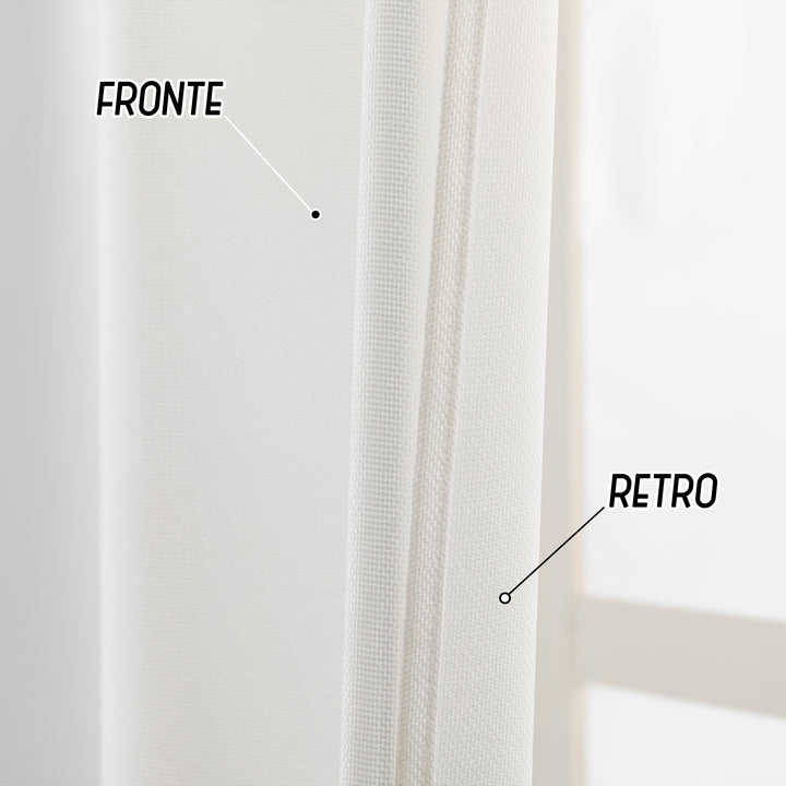 TENDA KOMODO SEMI COPRENTE 1 PANNELLO 1 PANNELLO 140X290CM BIANCO