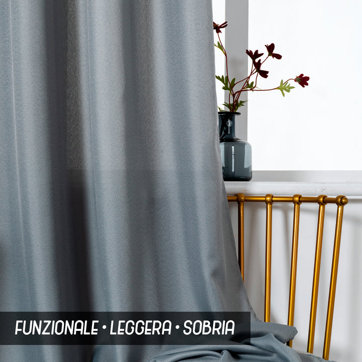 TENDA KOMODO SEMI COPRENTE 1 PANNELLO 1 PANNELLO 140X290CM GRIGIO