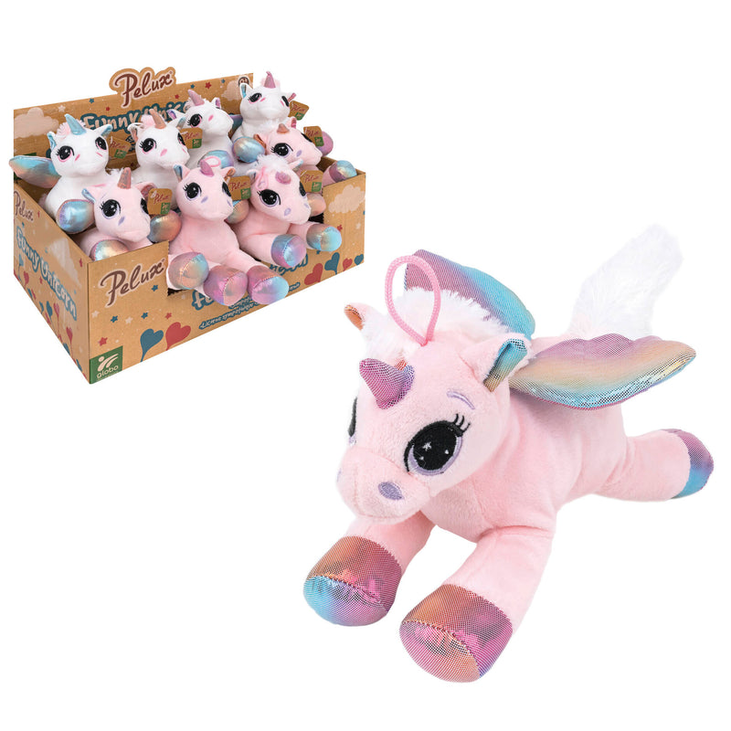 PELUCHE UNICORNO DISTESO 20CM