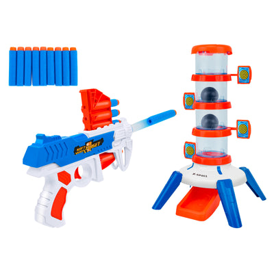 PISTOLA CON PROIETTILI SOFFICI E BERSAGLIO CON 2 PALLINE