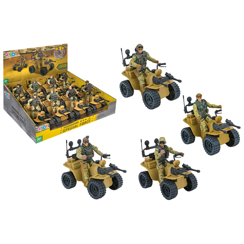 PERSONAGGIO CON QUAD MILITARE
