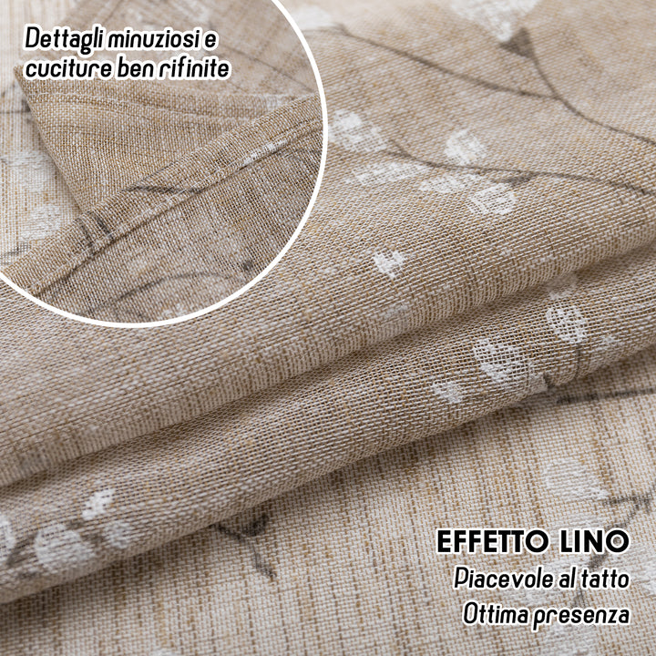 COPPIA TENDE ANTIGUA SEMI FILTRANTI FANTASIA MAGNOLIA 2X70X240CM MAGGESE
