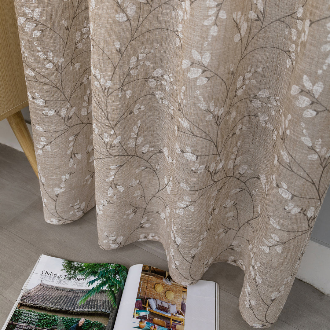 COPPIA TENDE ANTIGUA SEMI FILTRANTI FANTASIA MAGNOLIA 2X70X150CM MAGGESE