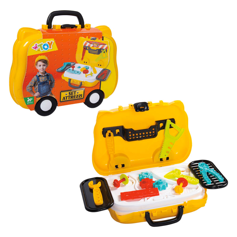 VALIGETTA PLAYSET MECCANICO CON ACCESSORI