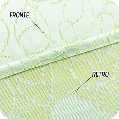 COPPIA TENDE SEMI OSCURANTI FANTASIA CUORI 2X70X145CM VERDE