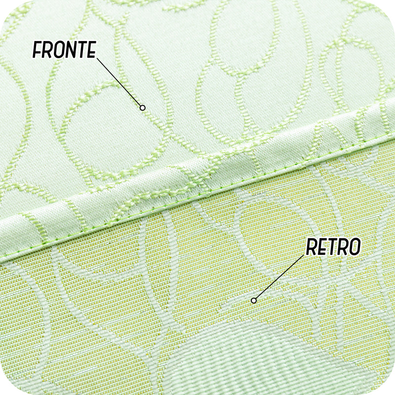 COPPIA TENDE SEMI OSCURANTI FANTASIA CUORI 2X70X145CM VERDE