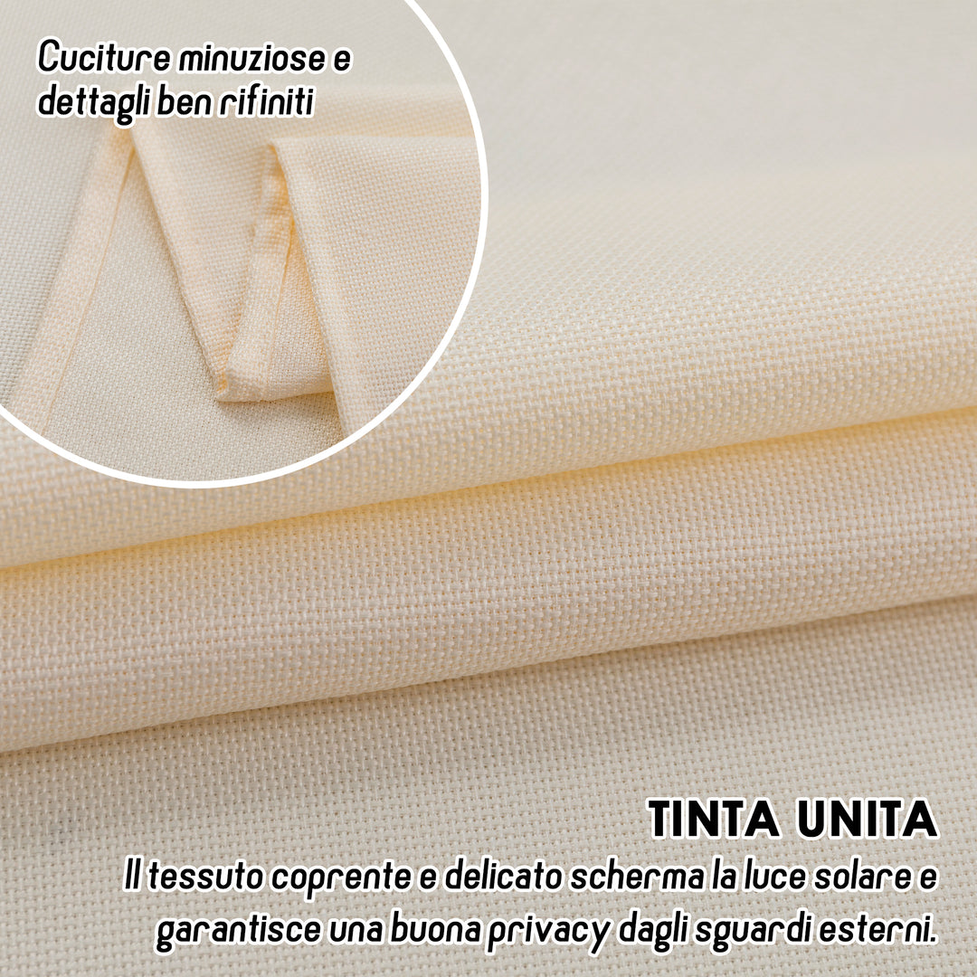 TENDA KOMODO SEMI COPRENTE 1 PANNELLO 1 PANNELLO 140X290CM CREMA