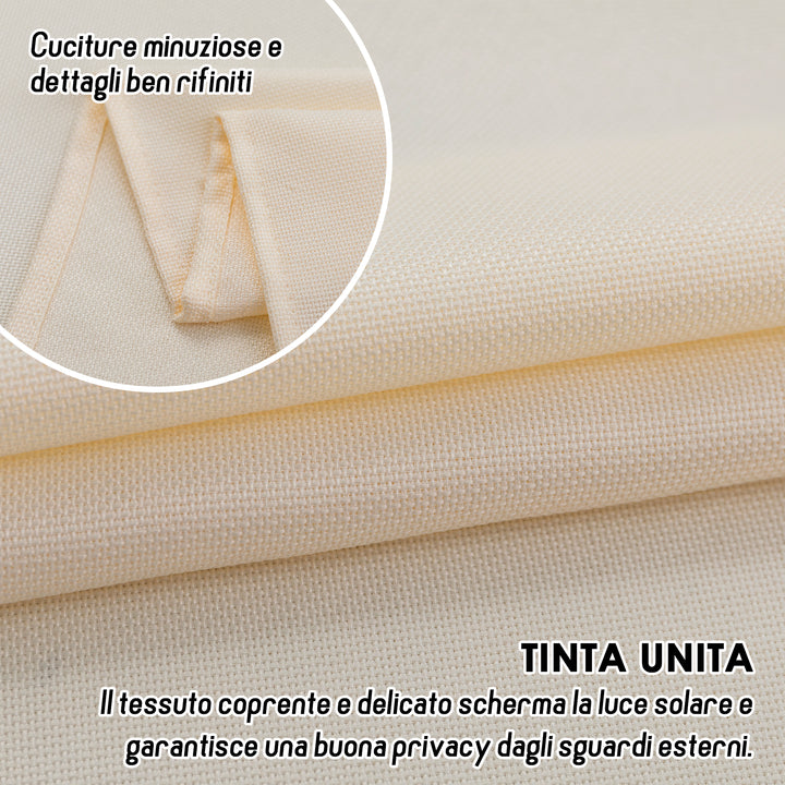 TENDA KOMODO SEMI COPRENTE 1 PANNELLO 1 PANNELLO 140X290CM CREMA