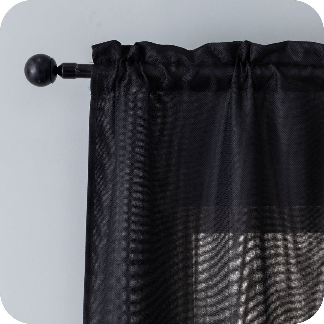COPPIA TENDE KOMODO SEMI COPRENTI 2X70X240CM NERO