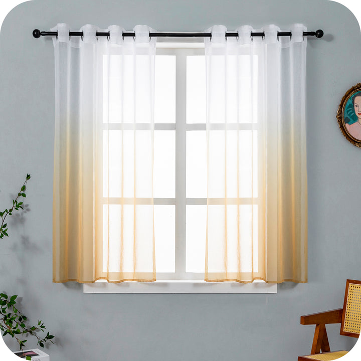 TENDA OLÉRON FILTRANTE SFUMATA BIANCO-MAGGESE 1 PANNELLO 140X145CM