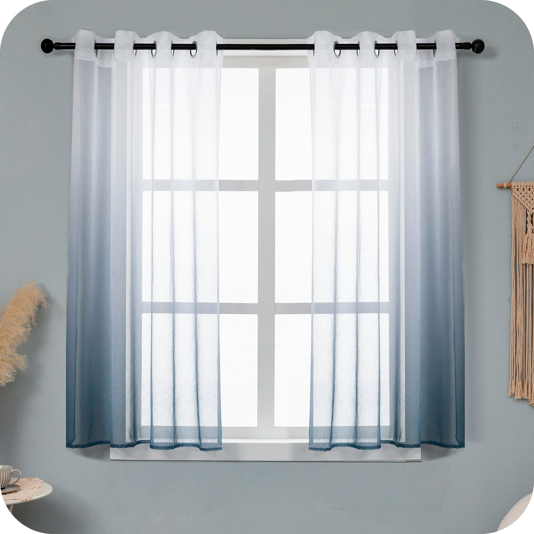 TENDA OLÉRON FILTRANTE SFUMATA BIANCO-GRIGIO 1 PANNELLO 140X145CM