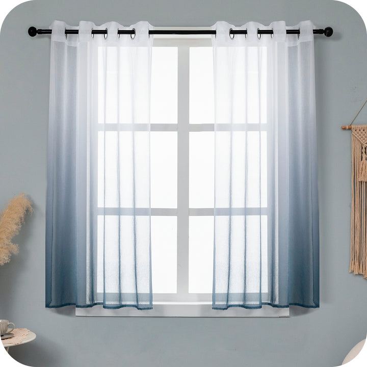 TENDA OLÉRON FILTRANTE SFUMATA BIANCO-GRIGIO 1 PANNELLO 140X145CM
