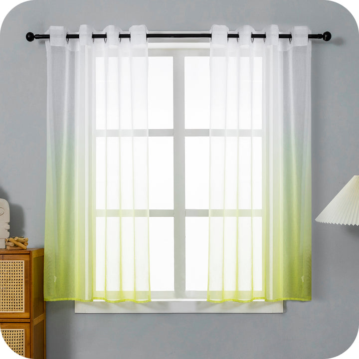 TENDA OLÉRON FILTRANTE SFUMATA BIANCO-VERDE 1 PANNELLO 140X145CM