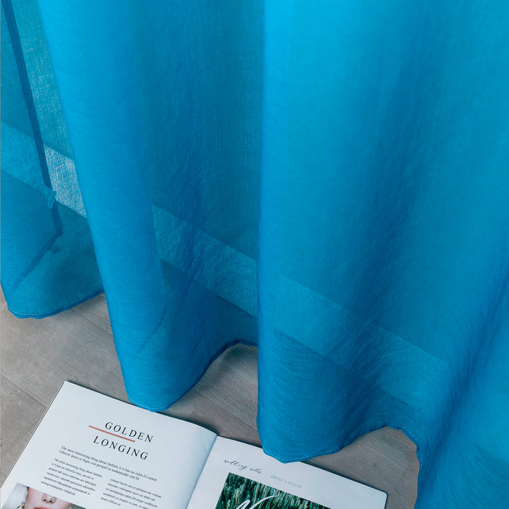 TENDA OLÉRON FILTRANTE SFUMATA BIANCO-AZZURRO 1 PANNELLO 140X240CM