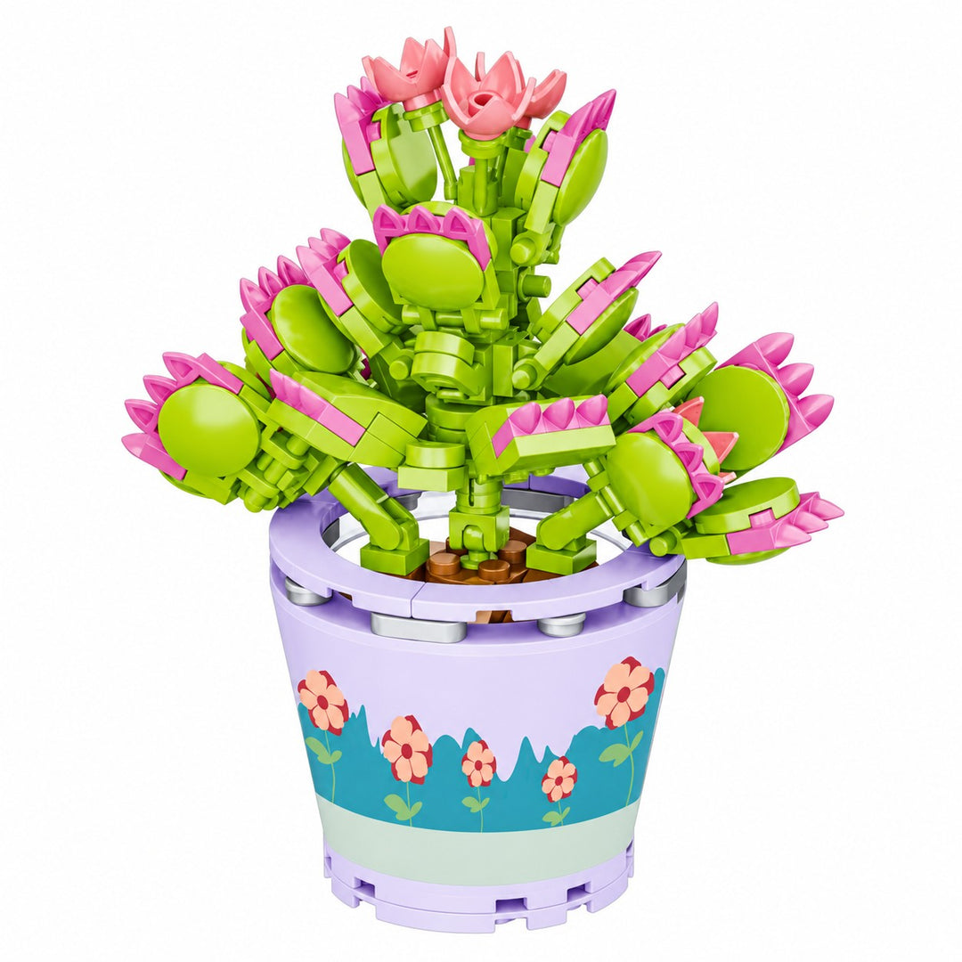 CUBIX COSTRUZIONI BONSAI IN VASO CON FIORE