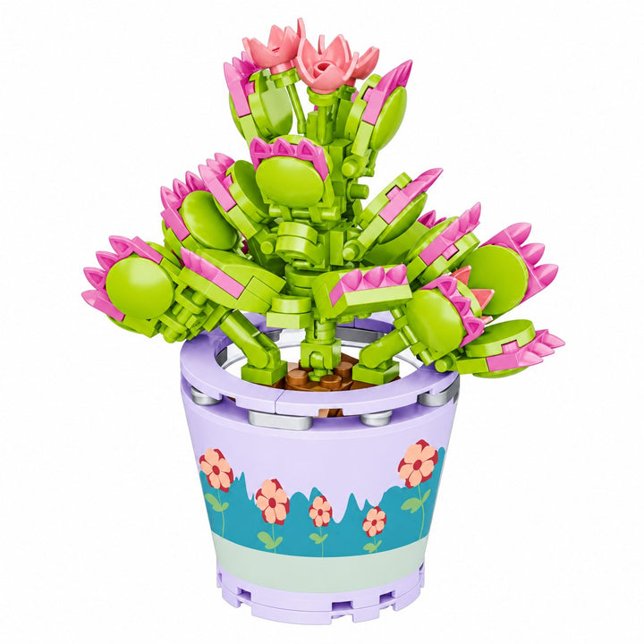 CUBIX COSTRUZIONI BONSAI IN VASO CON FIORE
